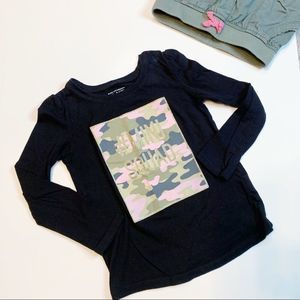 CHILDRENS PLACE #MiniSquad camo black Long sleeve